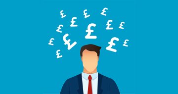 Man and pound signs